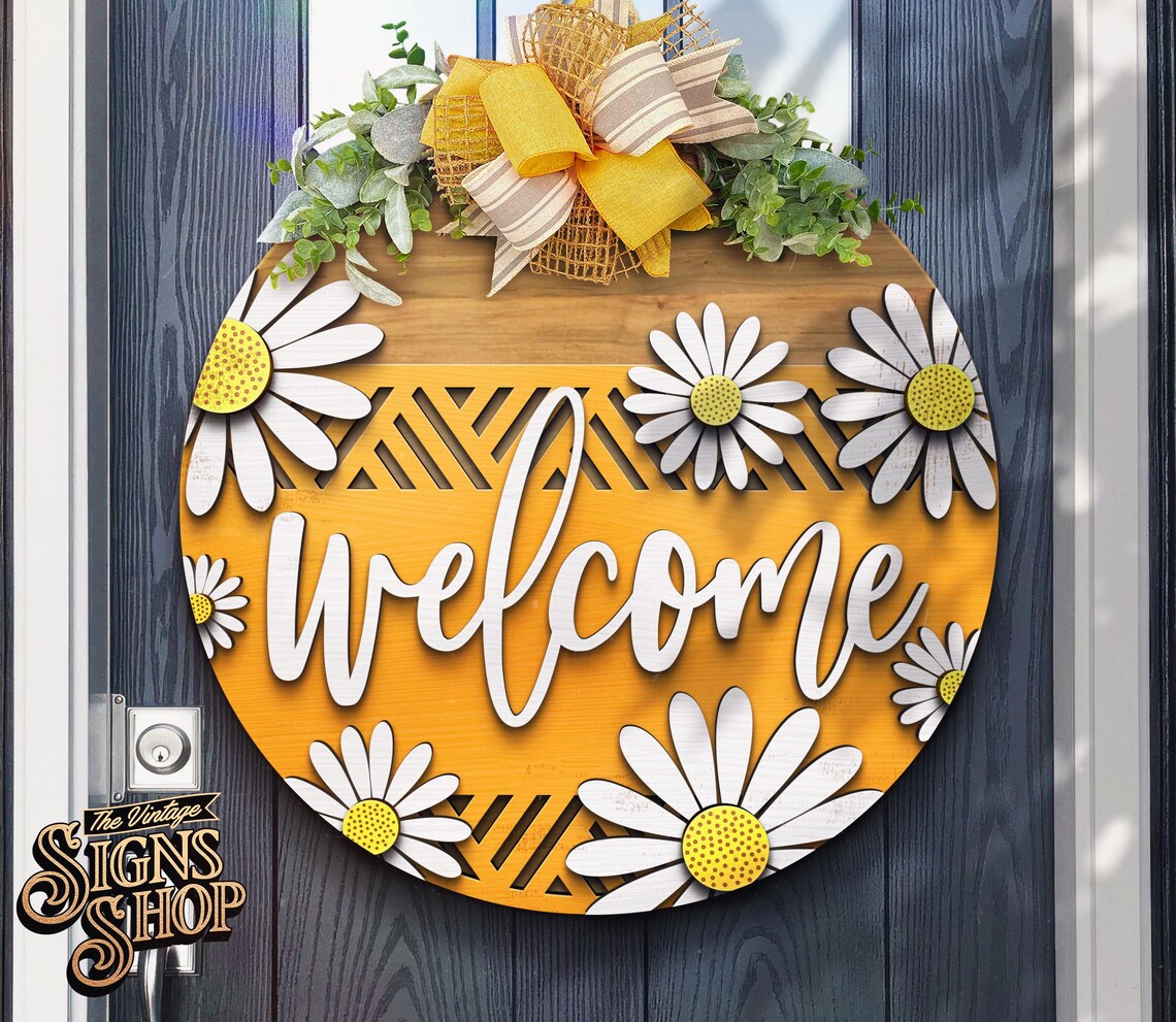 Welcome Spring Door Hanger