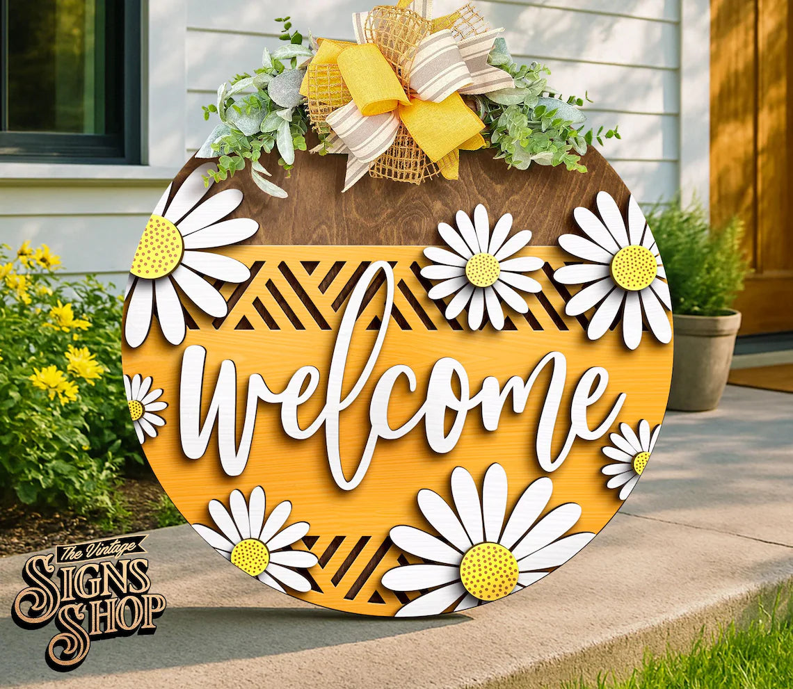 Welcome Spring Door Hanger