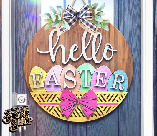 Easter Eggs Door Hanger