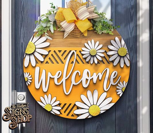 Welcome Spring Door Hanger