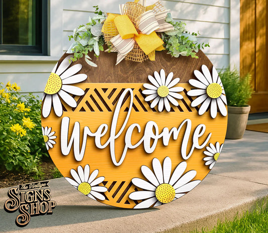 Welcome Spring Door Hanger
