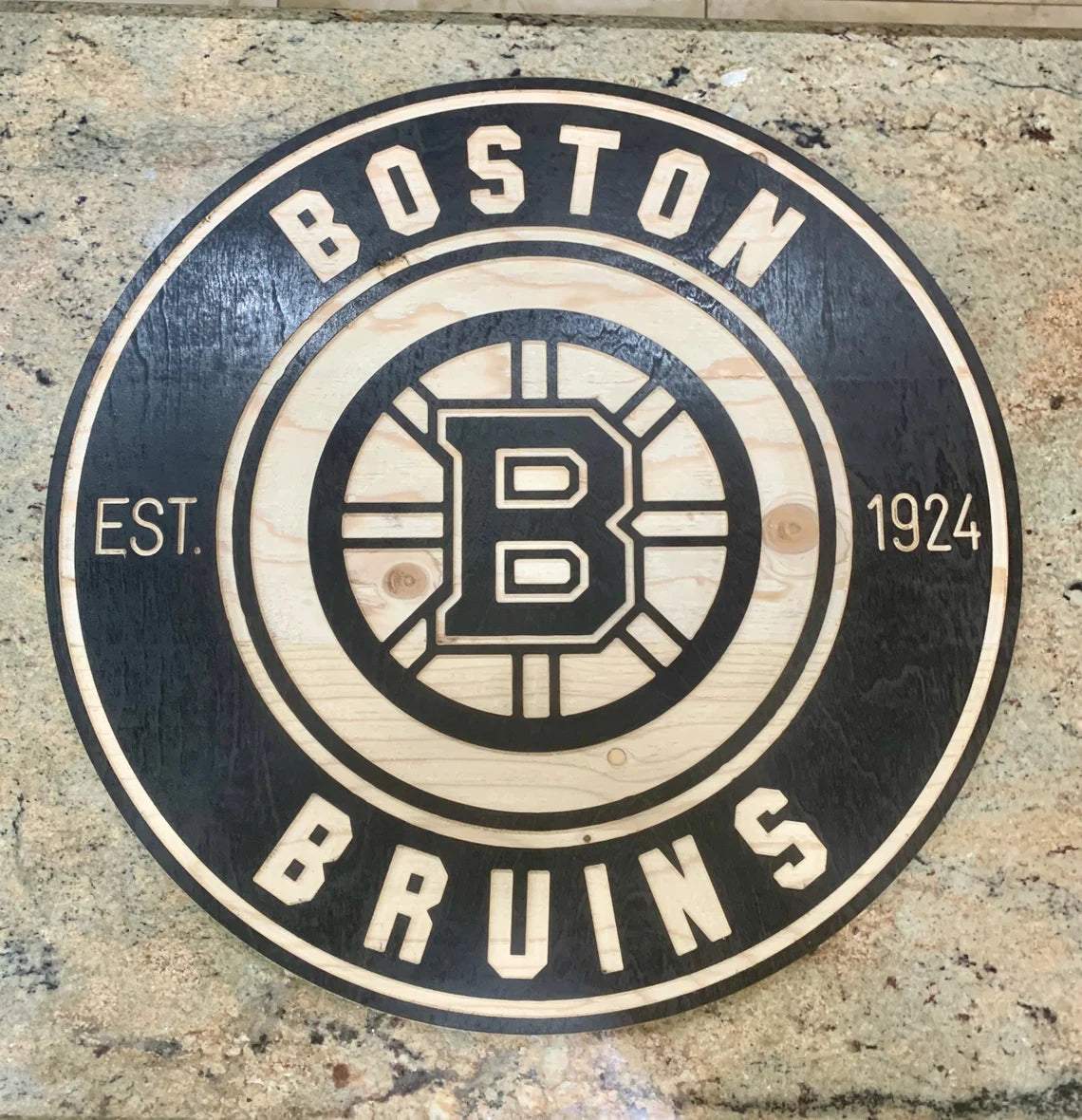BOSTON HOCKEY Logo Wall Art Sign mancave