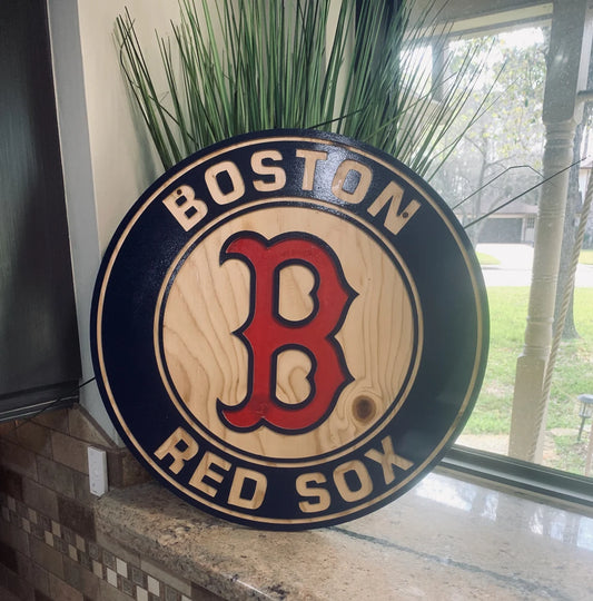 BOSTON Baseball Logo Wall Art Sign