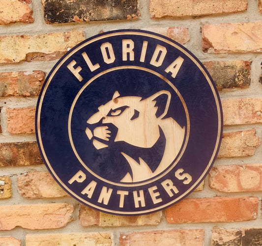 FLORIDA HOCKEY Logo Wall Art Sign